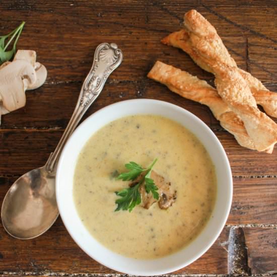 Creamy Mushroom Soup - Recipe photo by an italian in my kitchen