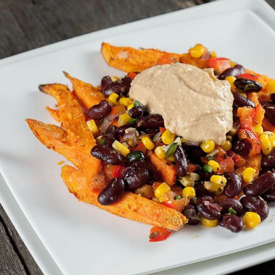 Sweet Potato Fry Nachos - Recipe photo by ohmydish