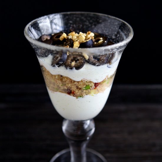Savory Mediterranean Yogurt Parfait - Recipe photo by JBraddockRD