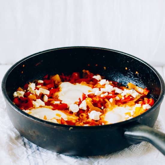 Shakshuka - Recipe photo by alexskrebcova