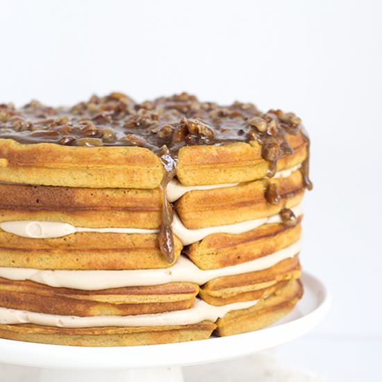 Pumpkin Pie Waffle Cake - Recipe photo by mmirnanda