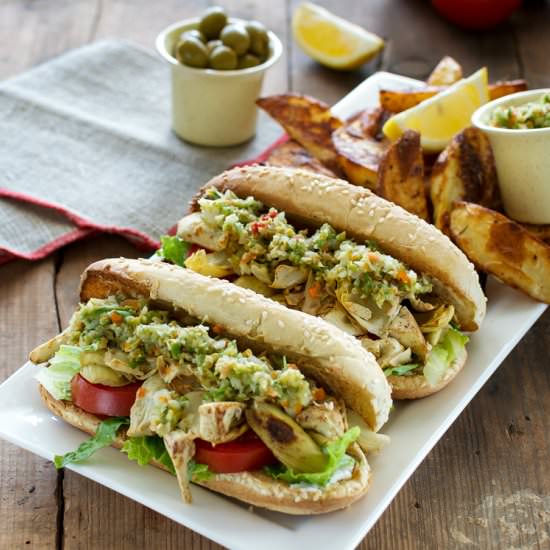 Artichoke Muffaleta Po Boys - Recipe photo by RobinRobertson