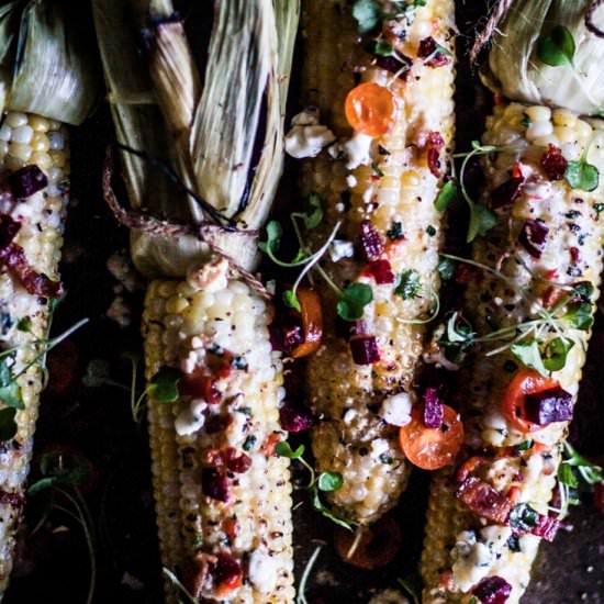 Fire Roasted Sweet Corn w/ Veggies - Recipe photo by Little Rusted Ladle