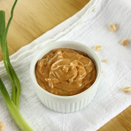 Spicy Peanut Sauce - Recipe photo by Simply Playful Fare