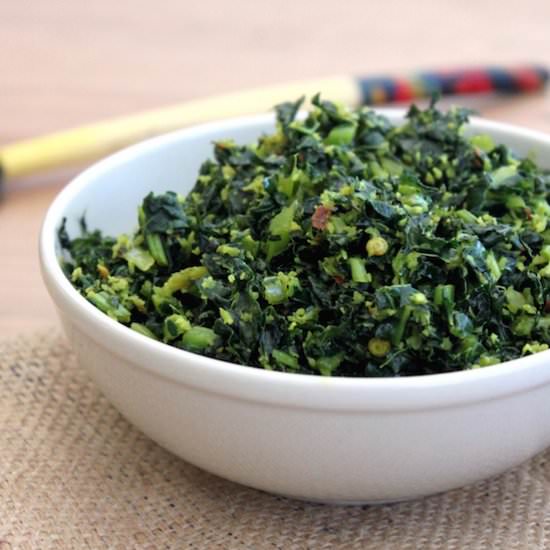 Cooked Tuscan Kale - Recipe photo by torviewtoronto