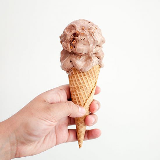 Chocolate Hazelnut Ice Cream - Recipe photo by chickytreats