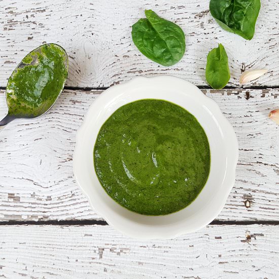 Nut Free Spinach Pesto - Recipe photo by theocdkitchen