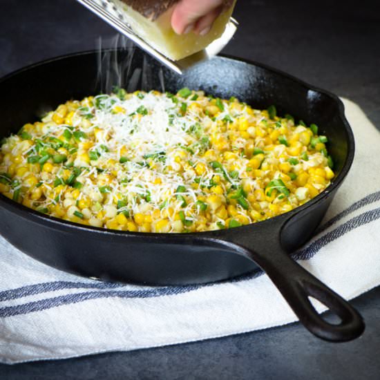 Roasted Corn with Jalapeño - Recipe photo by ManyKitchens.com