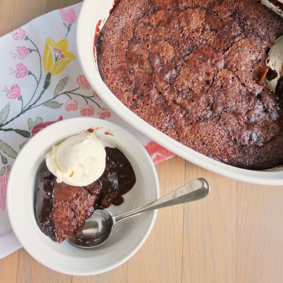 Chocolate Pudding Cake - Recipe photo by bakinginblackandwhite