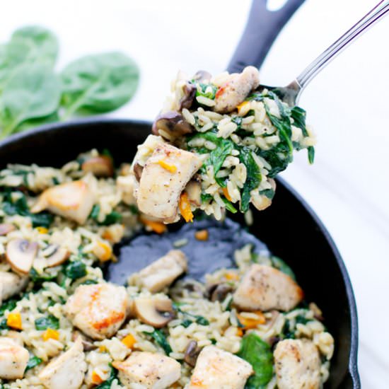 One Pan Chicken and Rice - Recipe photo by lslfunblog