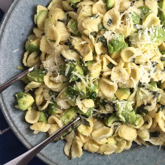 Avocado-Lime Pasta - Recipe photo by thebrookcook.wordpress.com