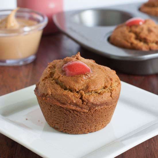 Peanut Butter and Jelly Muffins - Recipe photo by SimpleFood365
