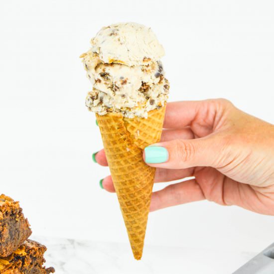 Half-Baked Brownie Ice Cream - Recipe photo by revamperate