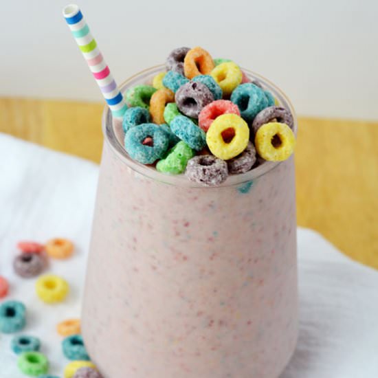 Froot Loops Smoothie - Recipe photo by Simple Hacks Living