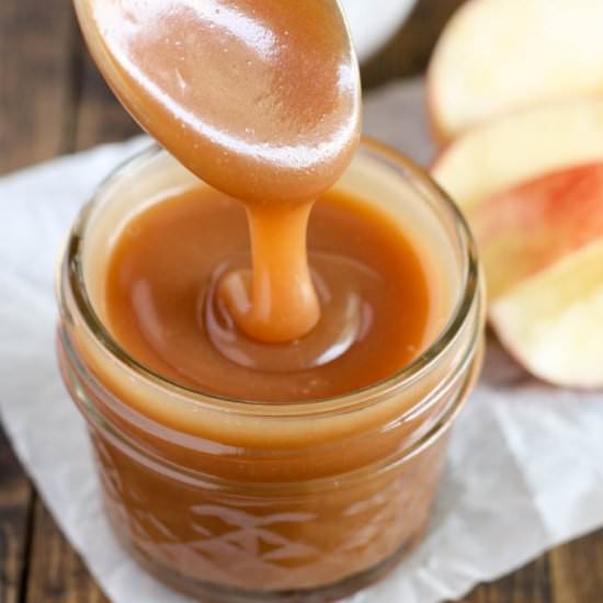 Homemade Salted Caramel Sauce - Recipe photo by livewellbakeoften