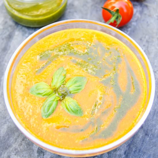 Roasted Cherry Tomato Soup - Recipe photo by GarlicMatters