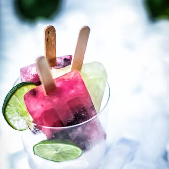Lime Berry Paletas - Recipe photo by SisBoomBlog