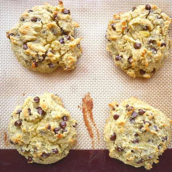 Gooey Paleo Chocolate Chip Cookies - Recipe photo by perchancetocook.com