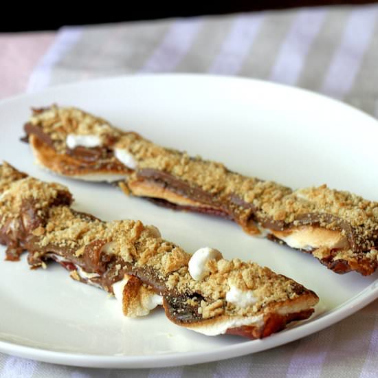 S’mores Bacon Man Candy - Recipe photo by TheKitchenWhisperer