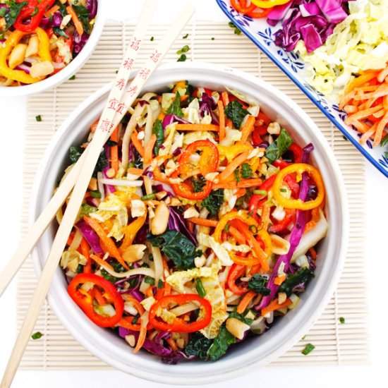 Colorful Asian Noodle Salad - Recipe photo by passthechallah