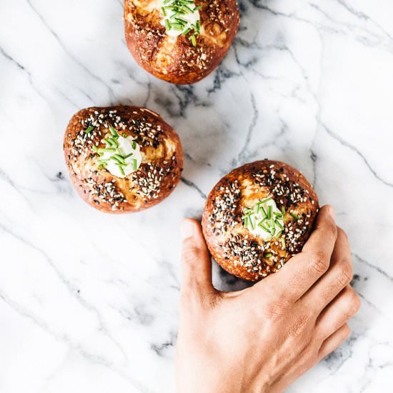 Pretzel Bagel Doughnuts - Recipe photo by Food Gays