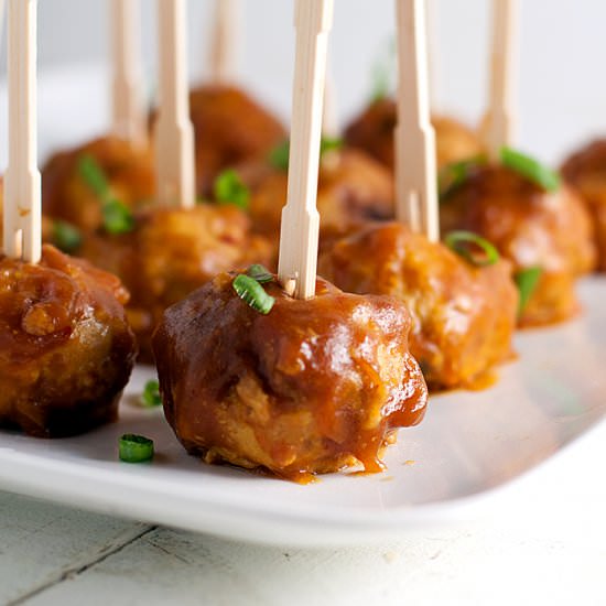 Baked Orange Chicken Meatballs - Recipe photo by kimshealthyeats