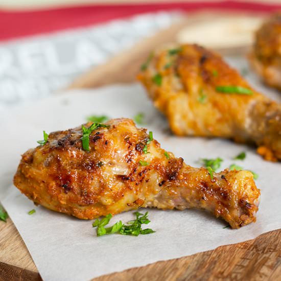 Grilled Spicy Drumsticks - Recipe photo by slapyodaddybbq