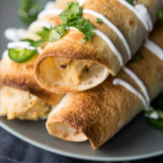 Crockpot Chicken Flautas - Recipe photo by slowcookergourmet