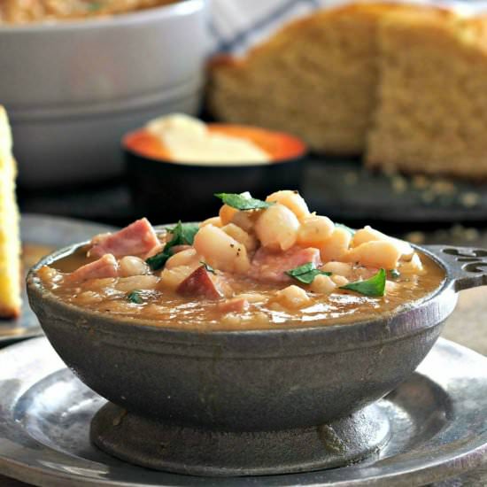 Classic Ham & Bean Soup - Recipe photo by simply sated