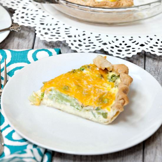 Broccoli Cheese Quiche - Recipe photo by Food Done Light