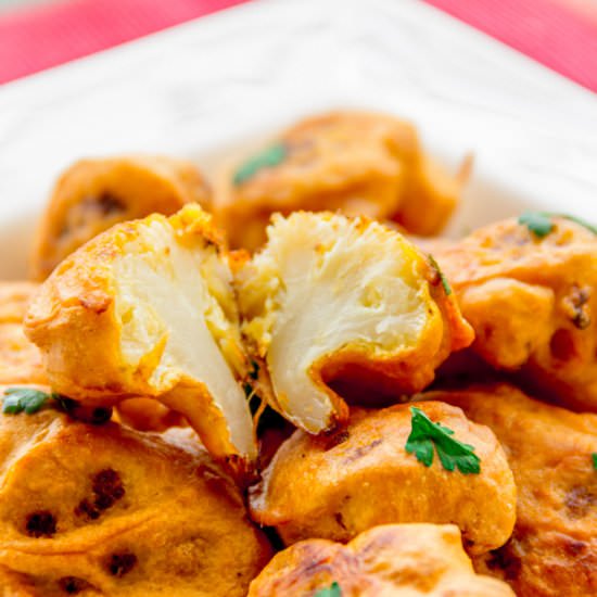 Crispy Cauliflower Fritters - Recipe photo by Priyanka DK