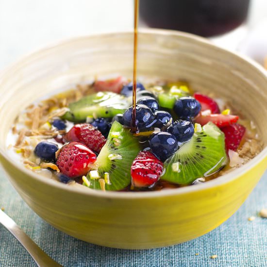 Maple Coconut & Mixed Berry Parfait - Recipe photo by nitinbud