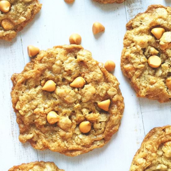 Oatmeal Butterscotch Chip Cookies - Recipe photo by layersofhappiness