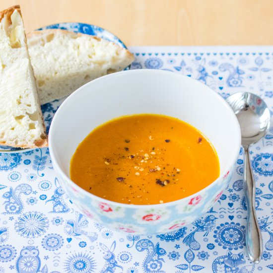 Roasted Pepper Soup - Recipe photo by JoJoNookAndCranny