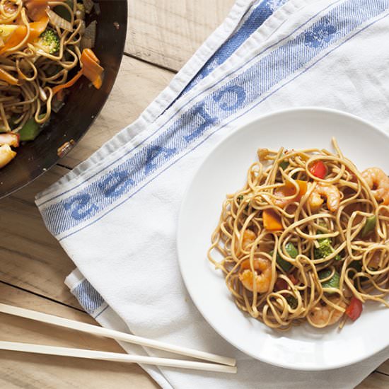 Sticky Honey & Soy Prawn Stir Fry - Recipe photo by emmathompson