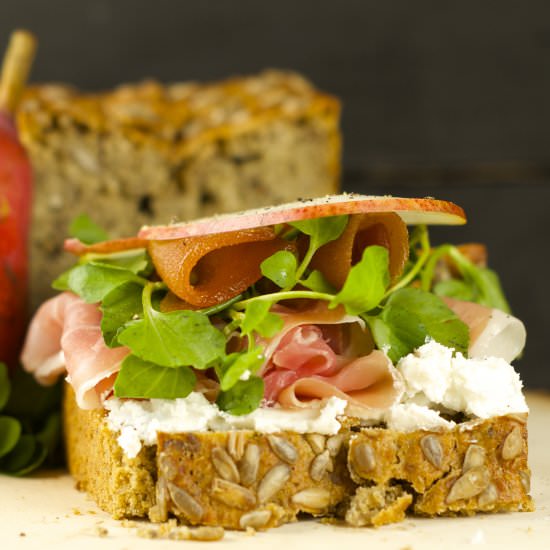 Open Faced Ham and Cheese Sandwich - Recipe photo by tiffanybendayan