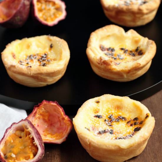 Passionfruit Custard Tarts - Recipe photo by figsandpigs