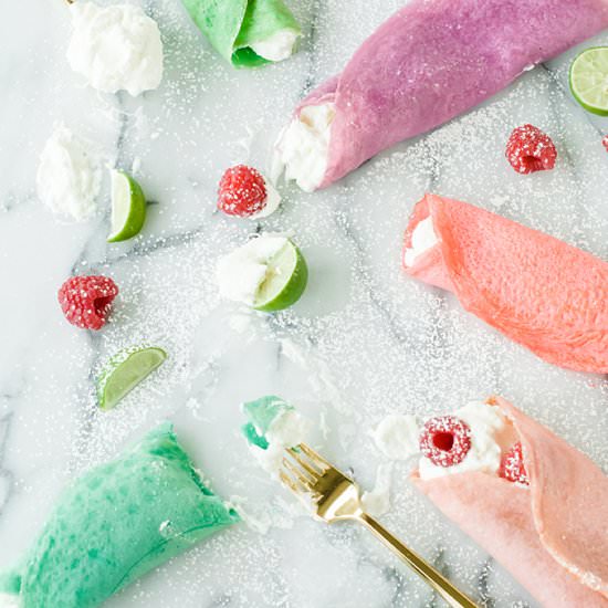 Rainbow Crepes - Recipe photo by proper