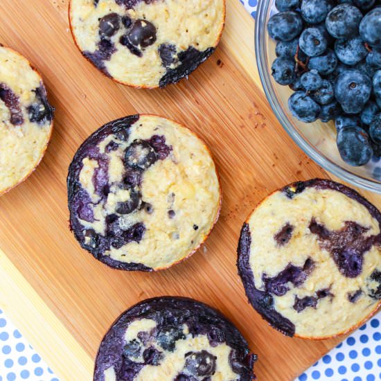 Blueberry Protein Muffins - Recipe photo by BigHairandFoodieFare