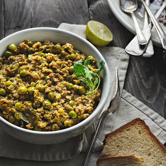 Keema Matar - Recipe photo by cubesnjuliennes