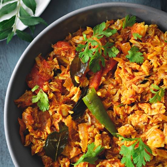 Fish Bhurji - Recipe photo by cubesnjuliennes