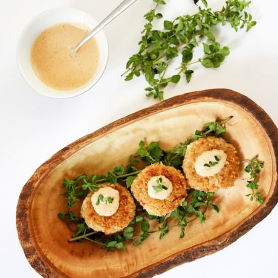 Crab Cakes with Spicy Remoulade - Recipe photo by adoring-kitchen