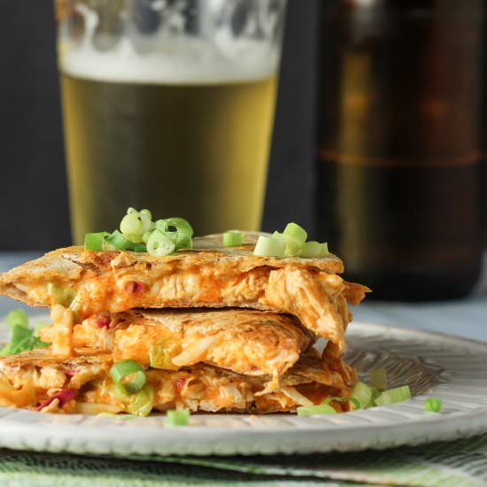 Buffalo Chicken Quesadilla - Recipe photo by tastesofjuniper
