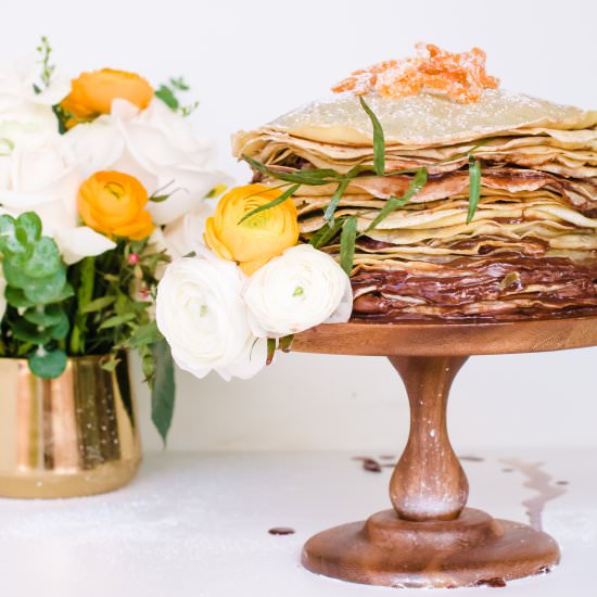 Nutella Crepe Cake - Recipe photo by proper