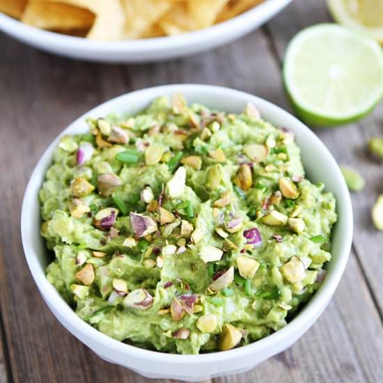 Pistachio Guacamole - Recipe photo by twopeasandtheirpod