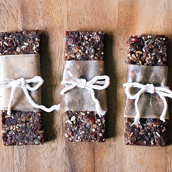Raw – 3 ingredient – Snack Bars - Recipe photo by IHeartUmami
