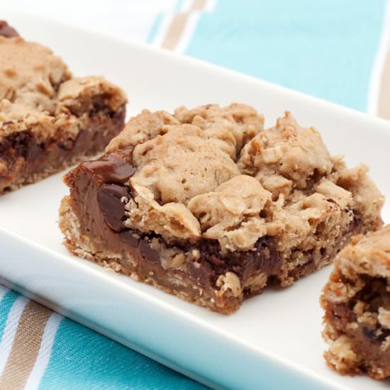 Dulce de Leche Revel Bars - Recipe photo by alialamode