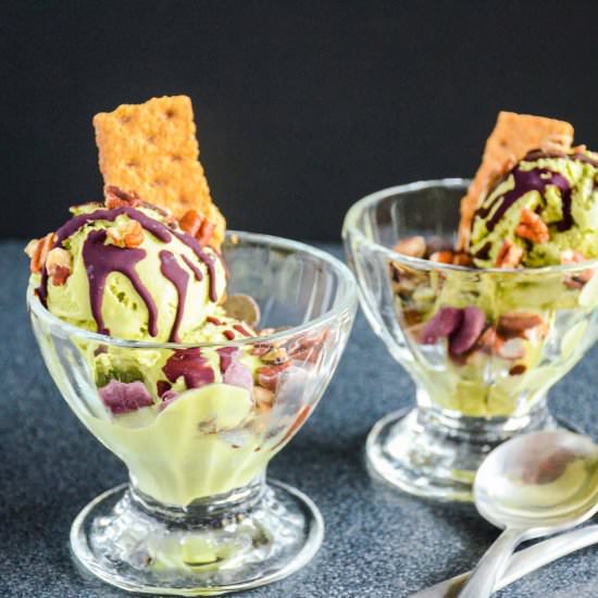 Mint Choc Chip Ice Cream - Recipe photo by The Vanilla Plum