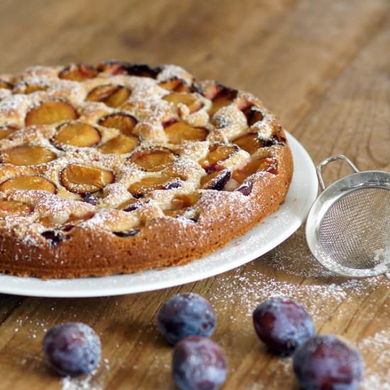 Amarettini Plum Pie - Recipe photo by flavouredwithlove
