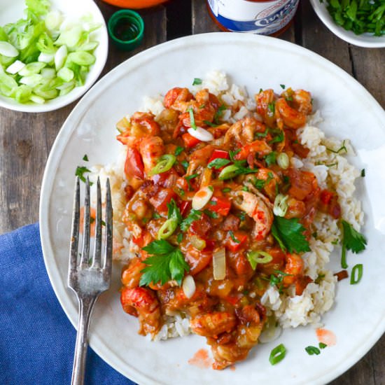 Easy crawfish étouffée - Recipe photo by garlic and zest